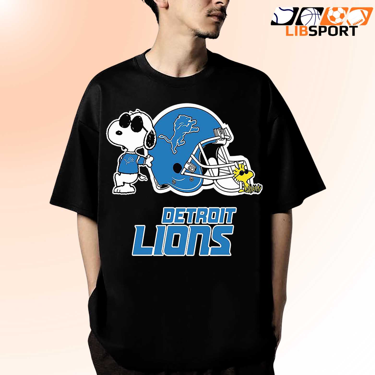 Detroit Lions Snoopy T-Shirt, Nfl Football Tee, Game Day Shirt